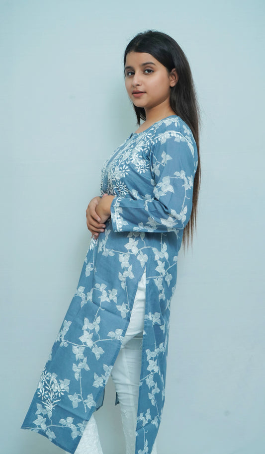 PRINTED MULMUL KHASHMIRI KUTRA