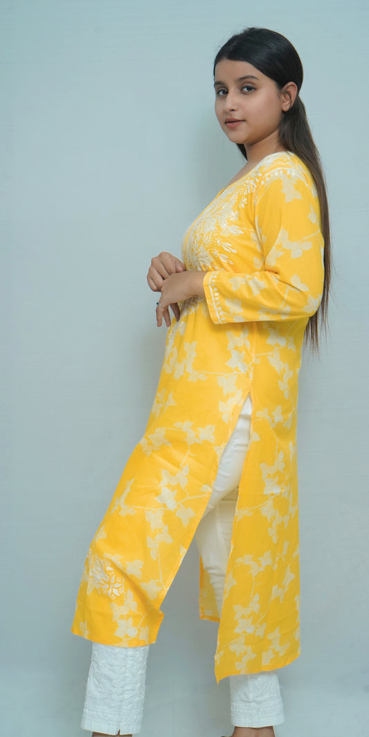 PRINTED MULMUL KHASHMIRI KUTRA