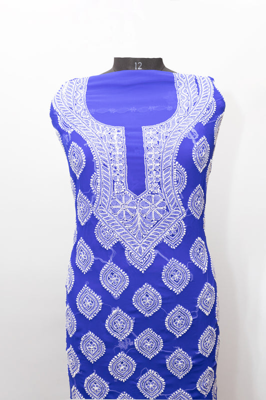 ROYAL BLUE BUTA JAAL SUIT