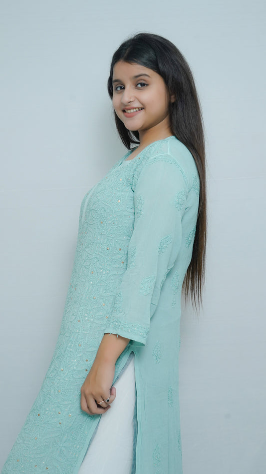 VISCOSE FRONT-JAAL KURTI