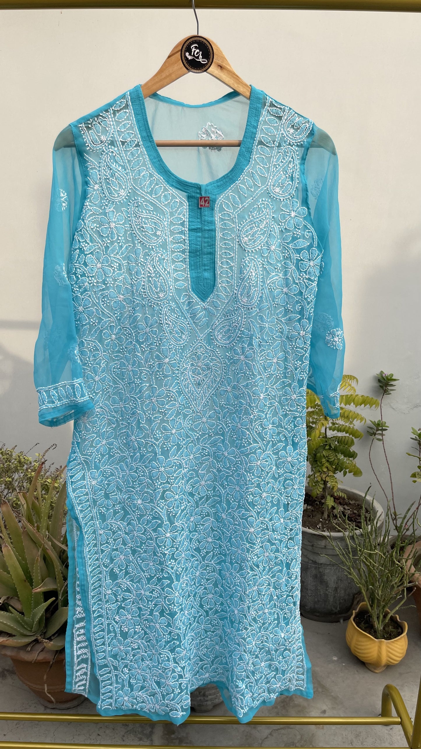 GEORGETTE FRONT JAAL KURTI