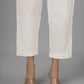 STRAIGHT CHIKANKARI PANT - WAVE
