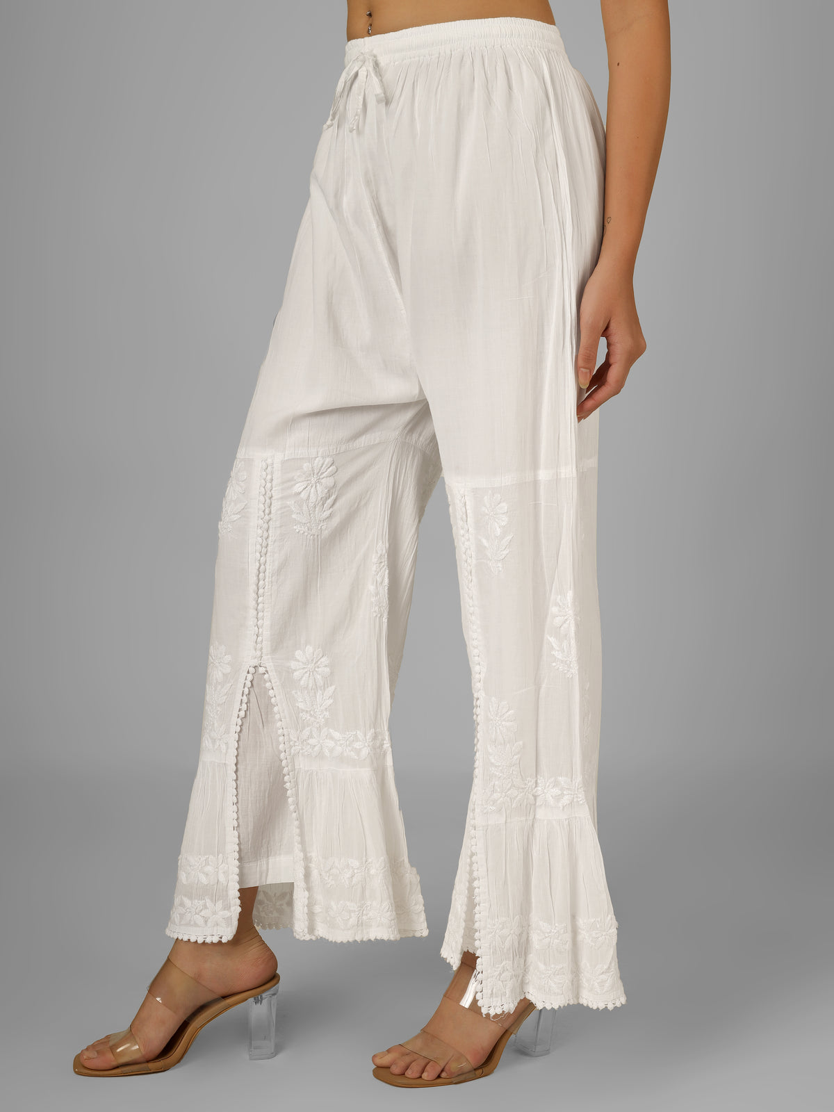 COTTON FRONT SLIT PALAZZO