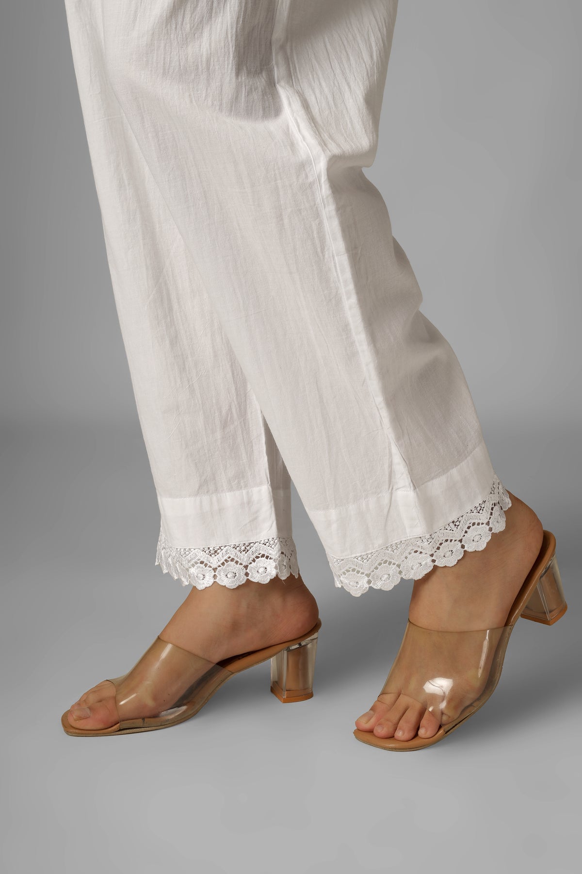 CHIKANAKRI COTTON PANT - LACE