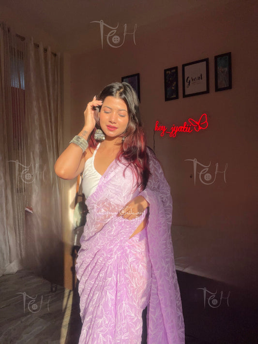 JYOTI TEEPCHI CHIKANKARI SAREE