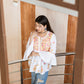 ASMA WHITE MULTI CHIKANKARI COTTON SHORT FROCK