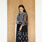 AADILA BLACK 56 KALI GEORGETTE CHIKANKARI ANARKALI