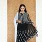 AADILA BLACK 56 KALI GEORGETTE CHIKANKARI ANARKALI