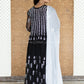 AADILA BLACK 56 KALI GEORGETTE CHIKANKARI ANARKALI
