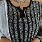 AADILA BLACK 56 KALI GEORGETTE CHIKANKARI ANARKALI
