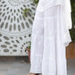 WHITE COTTON THREE LAYER CHIKANKARI GARARA