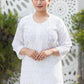 ADAB CHANDERI CHIKANKARI STITCHED SUIT SET