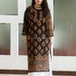 BLACK MULTI HAFSA GEORGETTE STRAIGHT CHIKANKARI KURTI