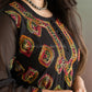 BLACK MULTI HAFSA GEORGETTE STRAIGHT CHIKANKARI KURTI