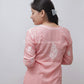PEACH MARIA MODAL STRAIGHT CHIKANKARI KURTI