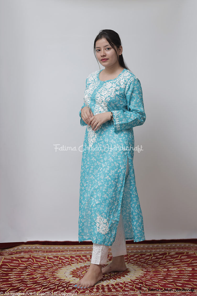 Buy Malmal Kurtas Online Chikankari Kurtas for Women