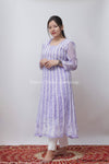NAAYLA LAVENDER GEORGETTE CHIKANKARI ANARKALI