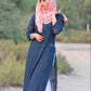 SUKAINA NAVY BLUE VISCOSE CHIKANKARI KURTA SET