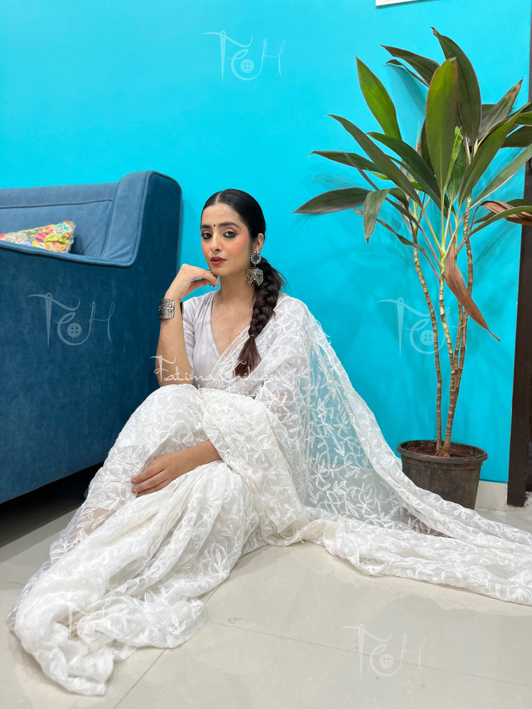 VARNIKA TEEPCHI CHIKANKARI SAREE