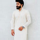 SHAZIM CHIKANKARI COTTON STRAIGHT MEN'S KURTA
