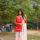 AISHWARY SHORT FROCK CHIKANKARI SET WITH DUPATTA