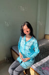 MADHURI MODAL STRAIGHT CHIKANKARI SHORT SHIRT