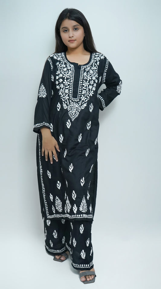 ZAREEN BLACK MODAL PALAZO SET