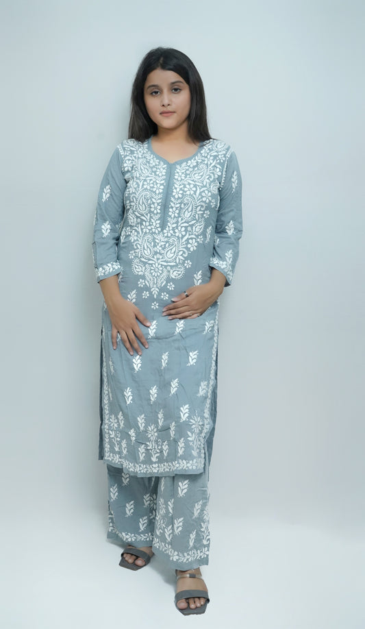 ZAREEN GREY MODAL PALAZO SET