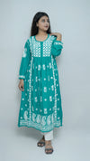 RAMA GREEN HEAVY MODAL GAOWN