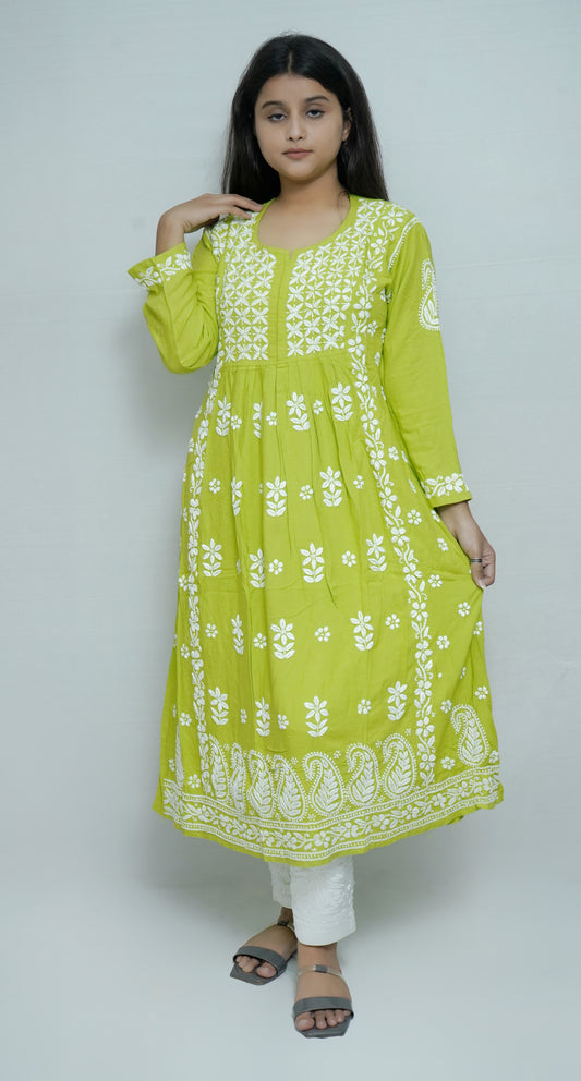 GREEN MODAL HEAVY GAOWN