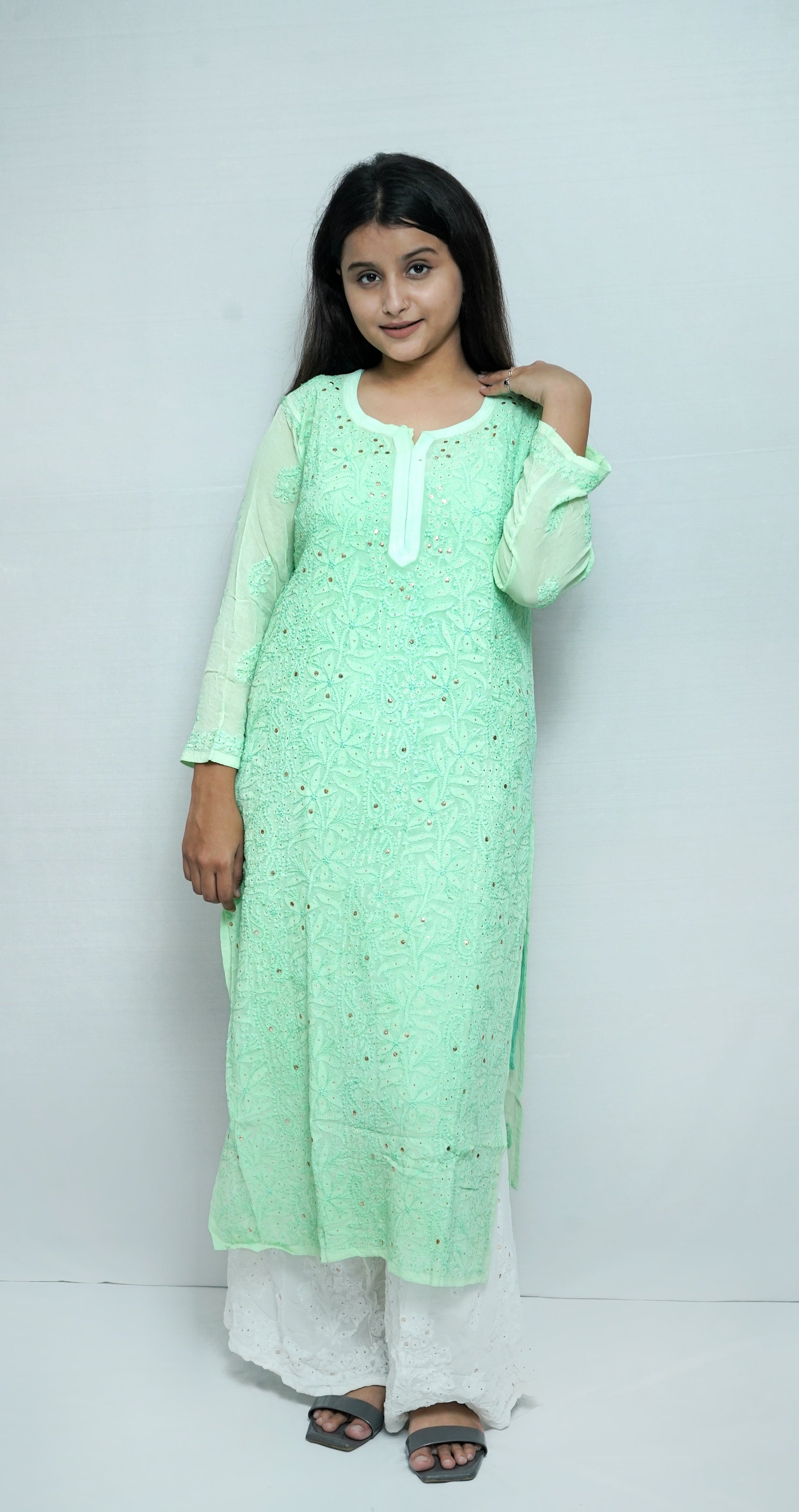 VISCOSE FRONT JAAL KURTI