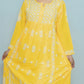 YELLOW MODAL HEAVY GAOWN