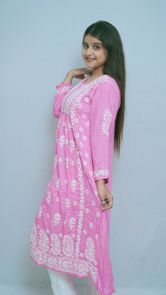 PINK MODAL HEAVY GAOWN