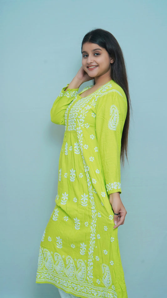 GREEN MODAL HEAVY GAOWN