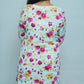 PRINTED MULMUL CHIKANKARI KURTA