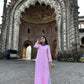 MUSLIN HANDWORK CHIKANKARI KURTI