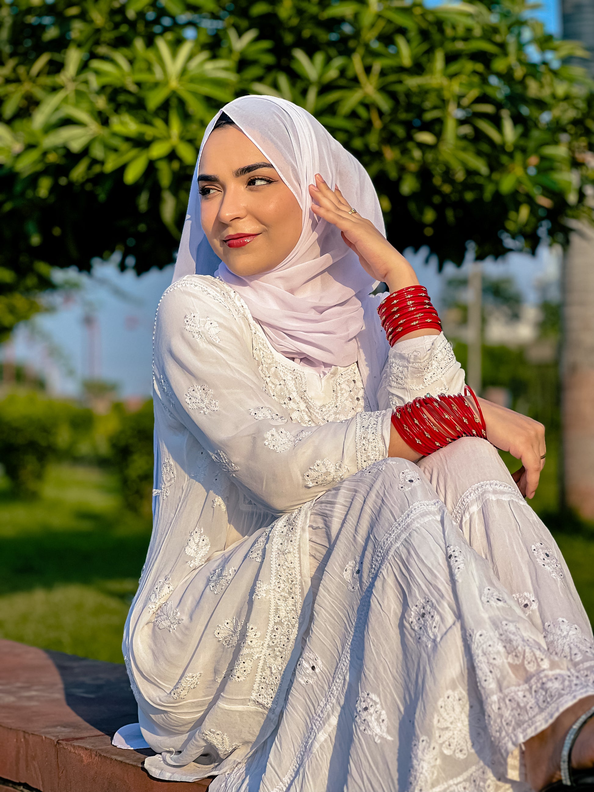 SABA VISCOSE SHARARA SET