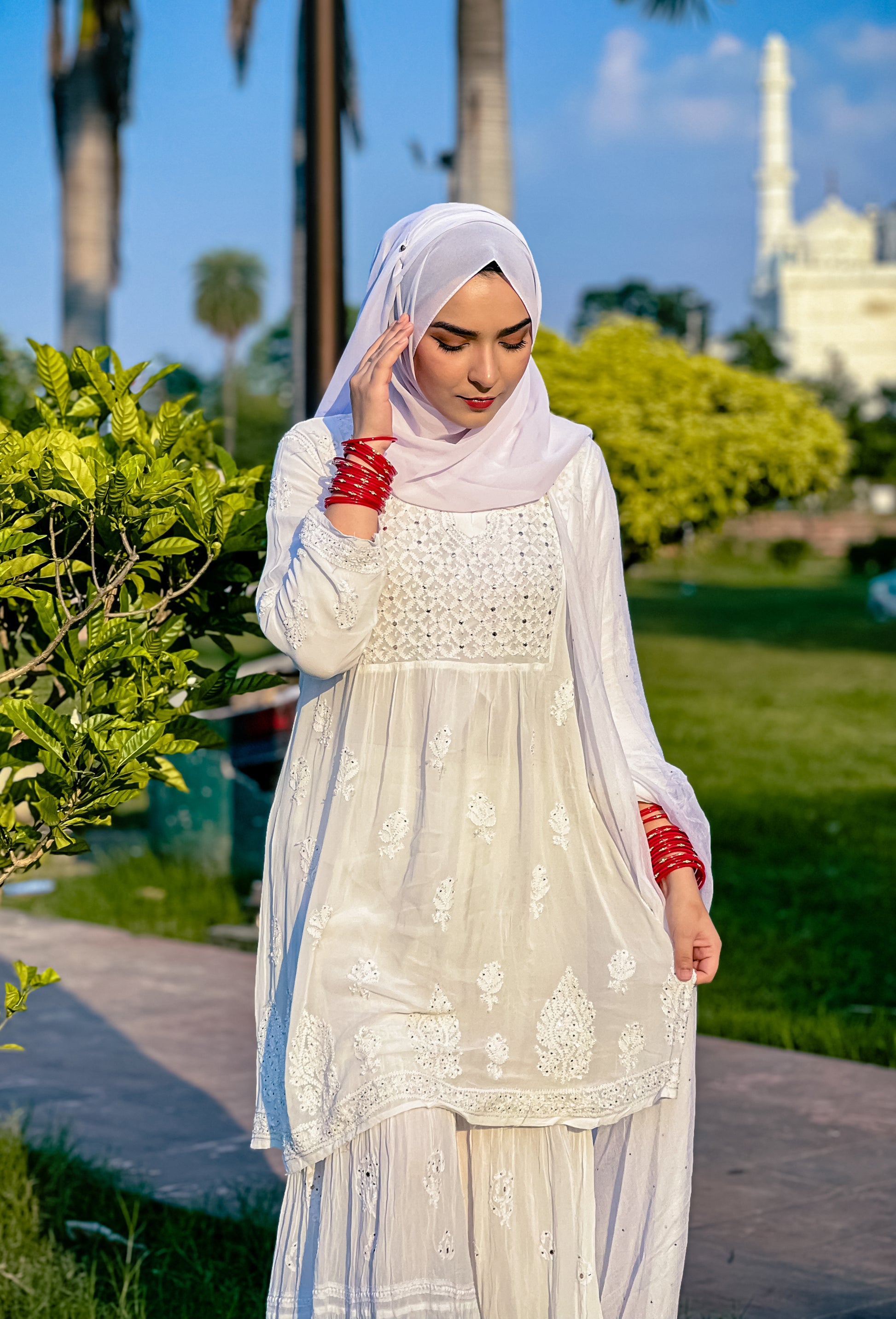 SABA VISCOSE SHARARA SET