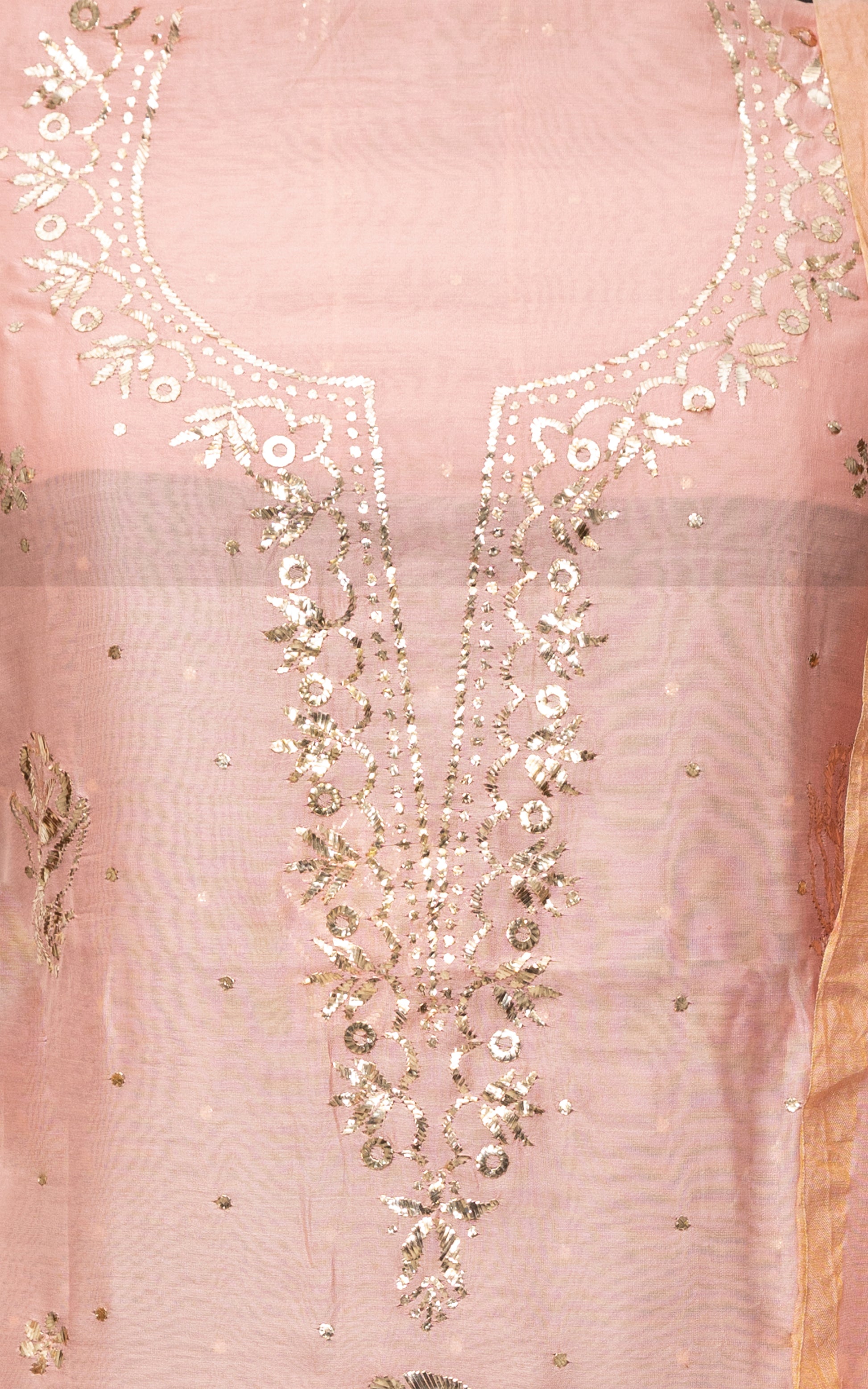 PURE CHANDERI SILK SUIT AND DUPATTA