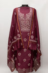 PREMIUM CHANDERI GALA WORK UNSTITCHED SUIT