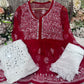 CHIKANKARI SHORT FROCK SET