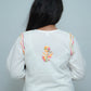 MULTI-THREAD WHITE CHIKANKARI KURTA SET