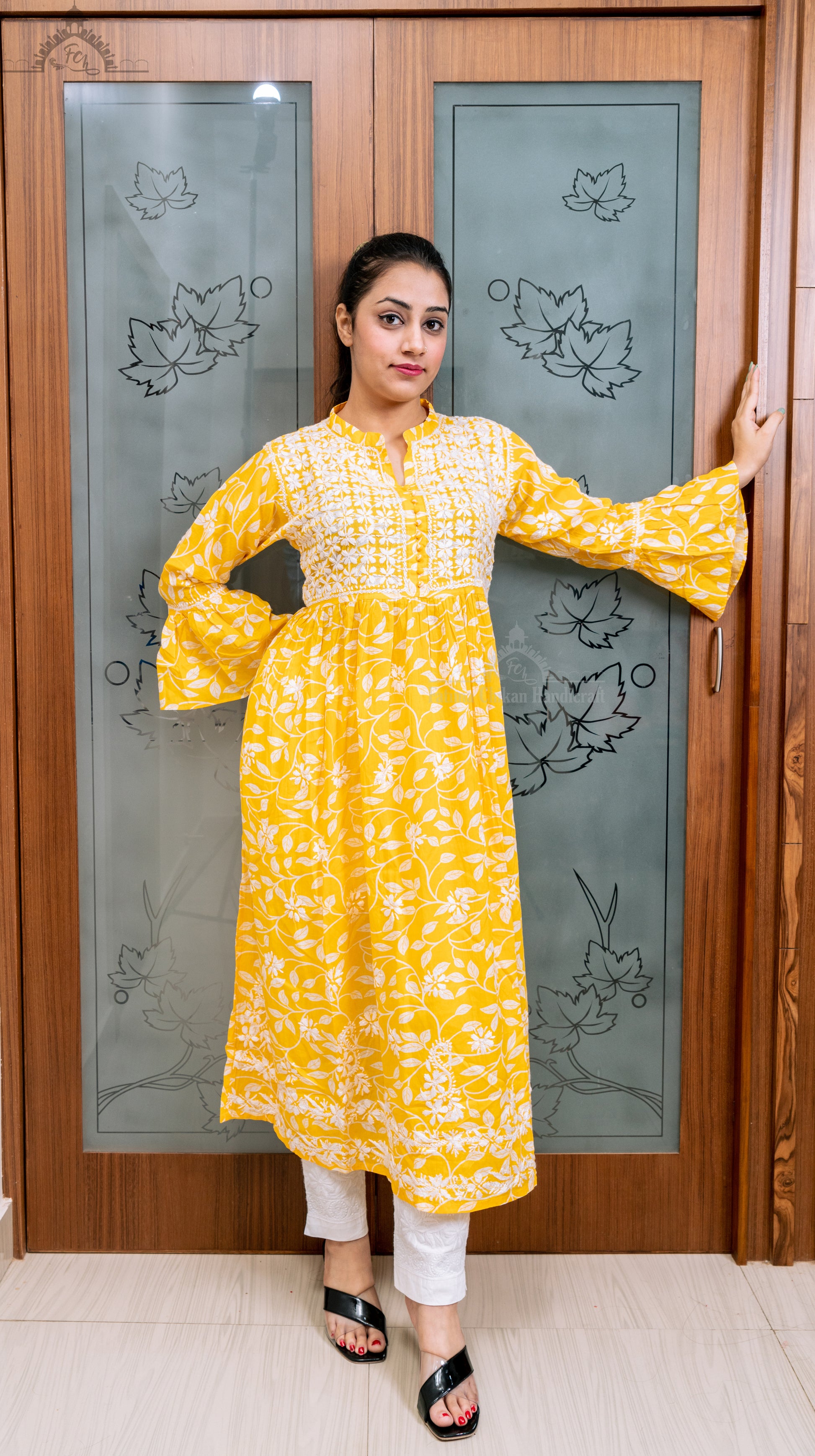 MULMUL PRINTED FROCK