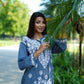 HIMANSHI GREY MODAL CHIKANKARI KURTI