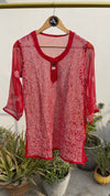 GEORGETTE CHIKANKARI SHORT TOPS