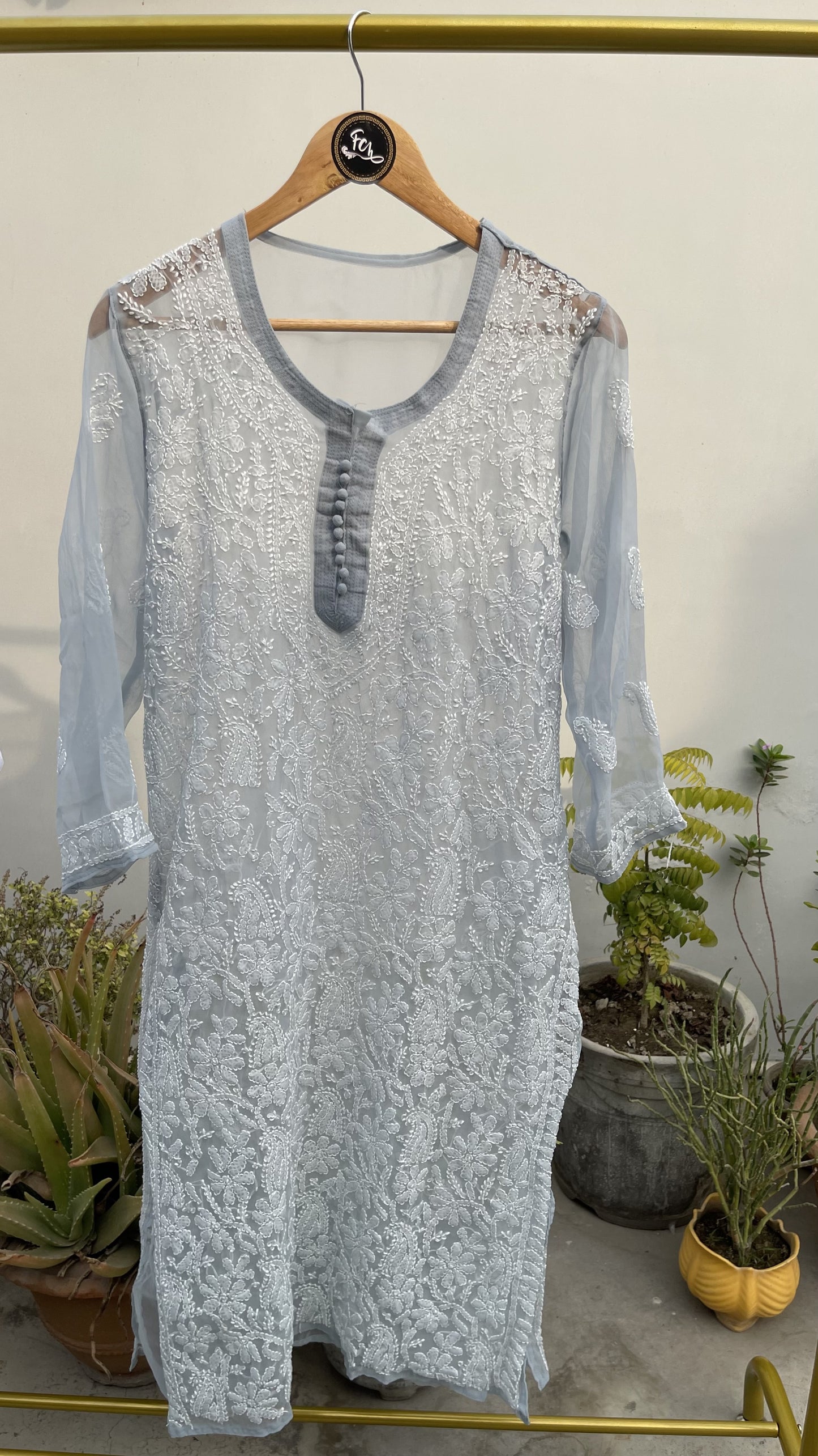 GEORGETTE FRONT JAAL KURTI
