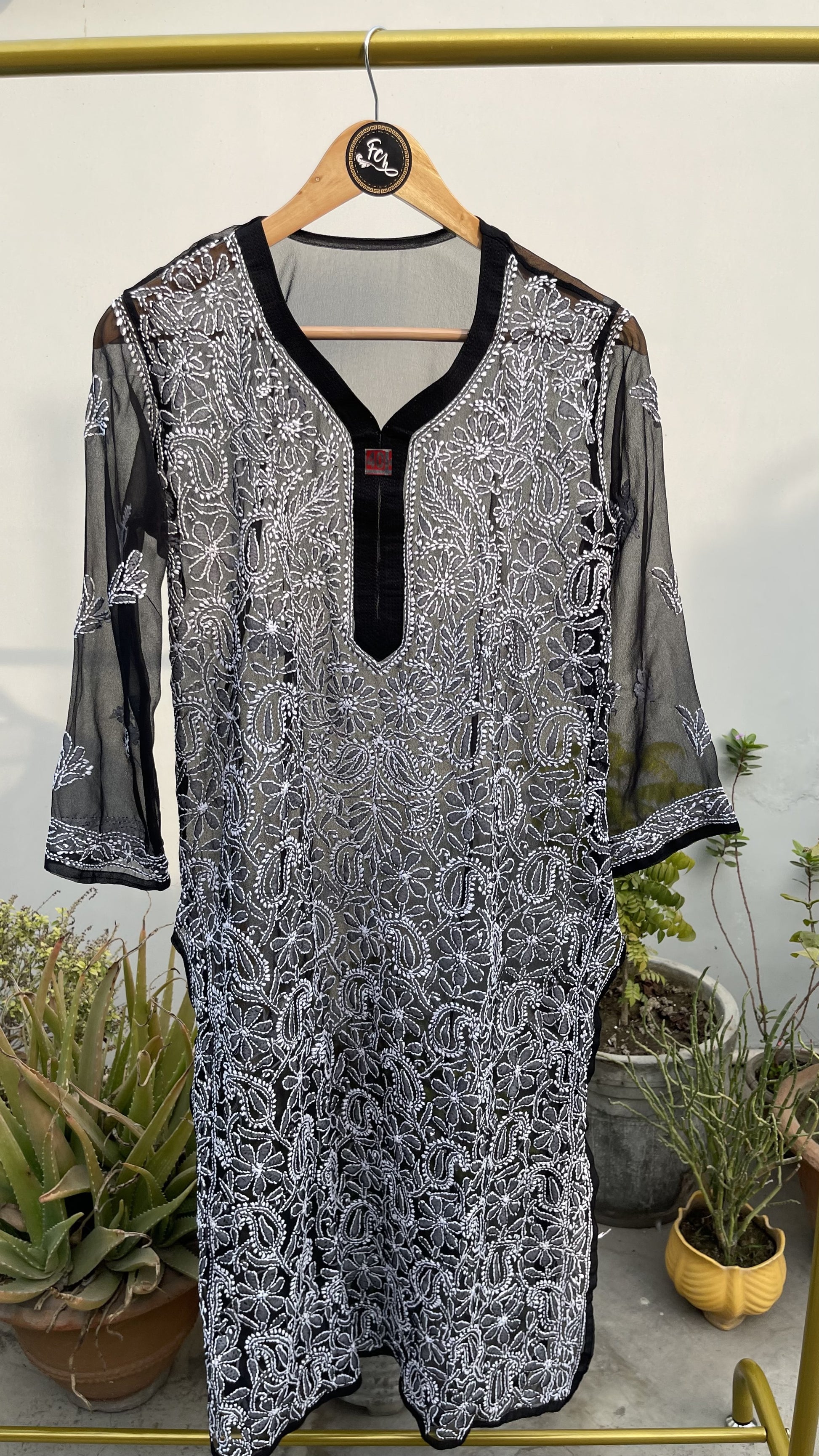 GEORGETTE FRONT JAAL KURTI