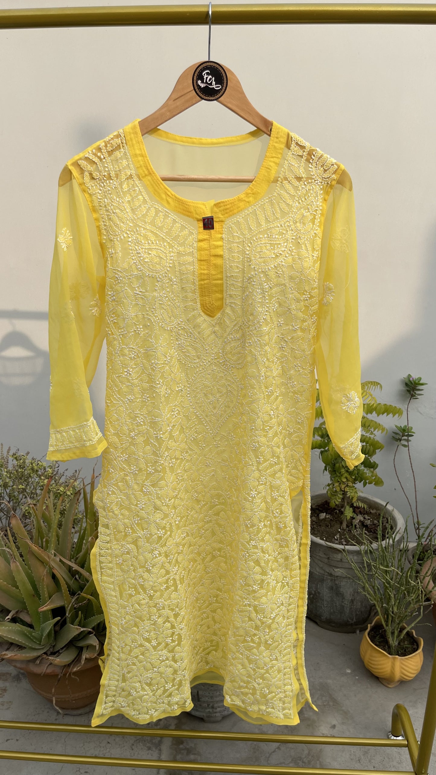 GEORGETTE FRONT JAAL KURTI