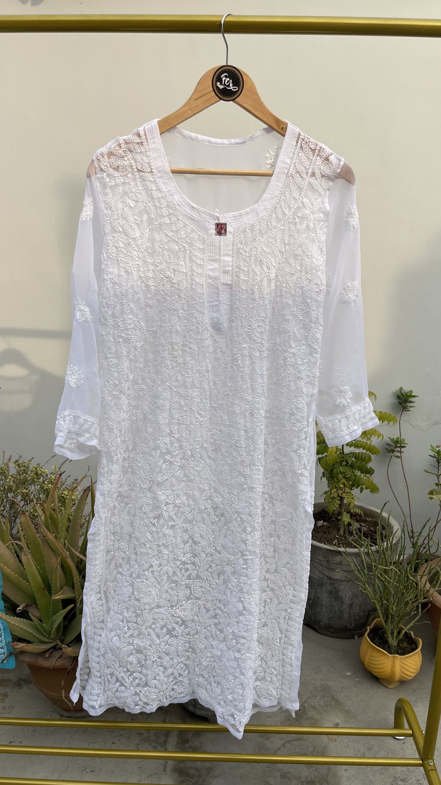 GEORGETTE FRONT JAAL KURTI