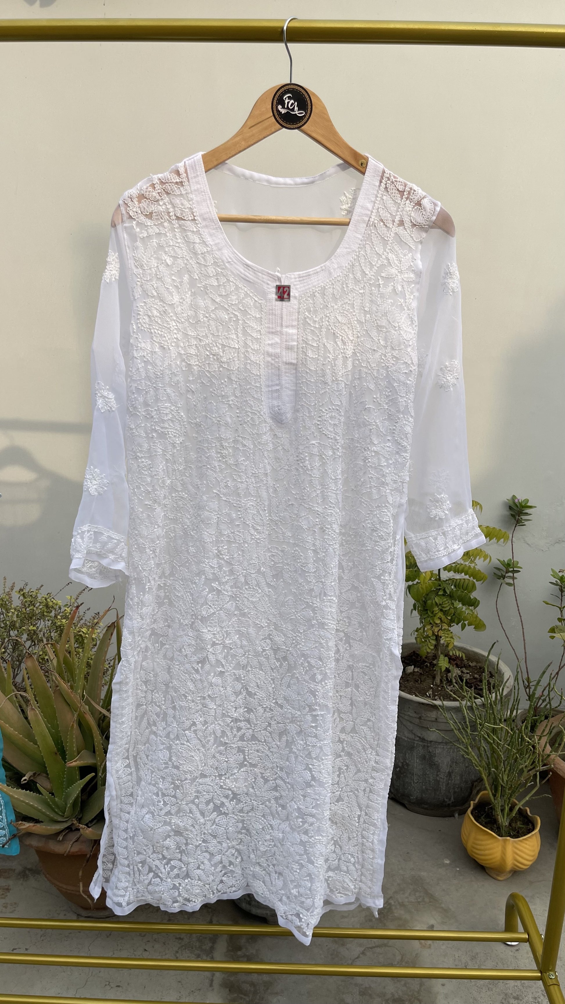 GEORGETTE FRONT JAAL KURTI